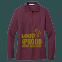 Women's Silk Touch Long Sleeve Polo Thumbnail