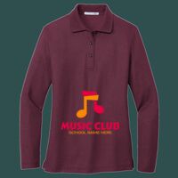 Women's Silk Touch Long Sleeve Polo Thumbnail