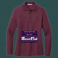 Women's Silk Touch Long Sleeve Polo Thumbnail