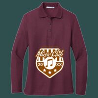 Women's Silk Touch Long Sleeve Polo Thumbnail