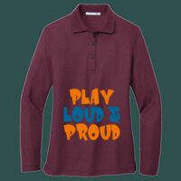 Women's Silk Touch Long Sleeve Polo Thumbnail