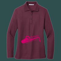 Women's Silk Touch Long Sleeve Polo Thumbnail