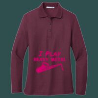 Women's Silk Touch Long Sleeve Polo Thumbnail