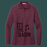 Women's Silk Touch Long Sleeve Polo Thumbnail
