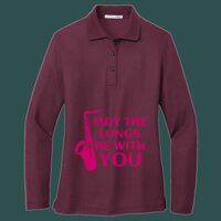 Women's Silk Touch Long Sleeve Polo Thumbnail