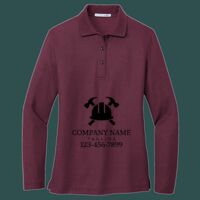 Women's Silk Touch Long Sleeve Polo Thumbnail