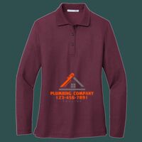 Women's Silk Touch Long Sleeve Polo Thumbnail