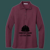 Women's Silk Touch Long Sleeve Polo Thumbnail