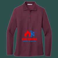 Women's Silk Touch Long Sleeve Polo Thumbnail