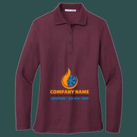 Women's Silk Touch Long Sleeve Polo Thumbnail