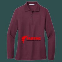 Women's Silk Touch Long Sleeve Polo Thumbnail