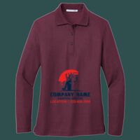Women's Silk Touch Long Sleeve Polo Thumbnail