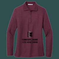 Women's Silk Touch Long Sleeve Polo Thumbnail
