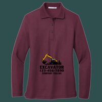 Women's Silk Touch Long Sleeve Polo Thumbnail