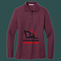 Women's Silk Touch Long Sleeve Polo Thumbnail