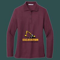 Women's Silk Touch Long Sleeve Polo Thumbnail