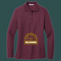 Women's Silk Touch Long Sleeve Polo Thumbnail