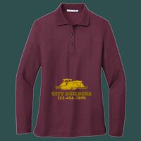 Women's Silk Touch Long Sleeve Polo Thumbnail