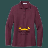 Women's Silk Touch Long Sleeve Polo Thumbnail
