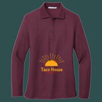 Women's Silk Touch Long Sleeve Polo Thumbnail