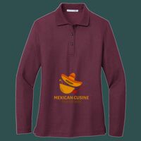 Women's Silk Touch Long Sleeve Polo Thumbnail