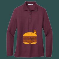 Women's Silk Touch Long Sleeve Polo Thumbnail
