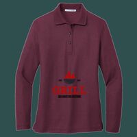Women's Silk Touch Long Sleeve Polo Thumbnail