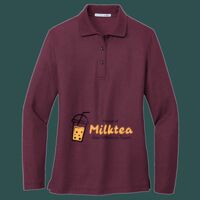 Women's Silk Touch Long Sleeve Polo Thumbnail
