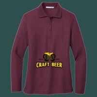 Women's Silk Touch Long Sleeve Polo Thumbnail