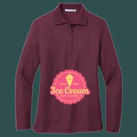 Women's Silk Touch Long Sleeve Polo Thumbnail