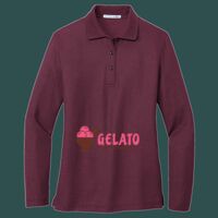 Women's Silk Touch Long Sleeve Polo Thumbnail