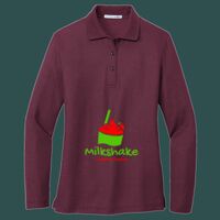 Women's Silk Touch Long Sleeve Polo Thumbnail
