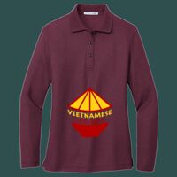 Women's Silk Touch Long Sleeve Polo Thumbnail
