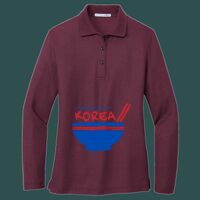 Women's Silk Touch Long Sleeve Polo Thumbnail