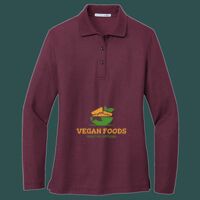 Women's Silk Touch Long Sleeve Polo Thumbnail