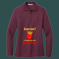 Women's Silk Touch Long Sleeve Polo Thumbnail