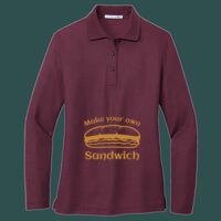 Women's Silk Touch Long Sleeve Polo Thumbnail