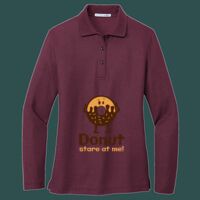 Women's Silk Touch Long Sleeve Polo Thumbnail