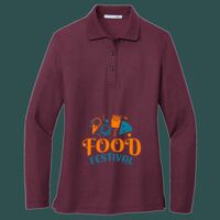 Women's Silk Touch Long Sleeve Polo Thumbnail