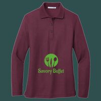 Women's Silk Touch Long Sleeve Polo Thumbnail
