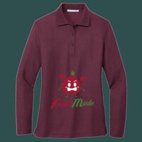 Women's Silk Touch Long Sleeve Polo Thumbnail