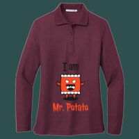 Women's Silk Touch Long Sleeve Polo Thumbnail