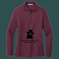 Women's Silk Touch Long Sleeve Polo Thumbnail