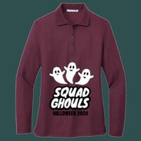 Women's Silk Touch Long Sleeve Polo Thumbnail