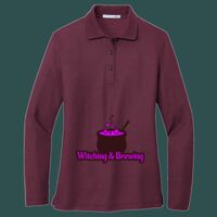 Women's Silk Touch Long Sleeve Polo Thumbnail