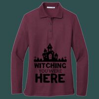Women's Silk Touch Long Sleeve Polo Thumbnail