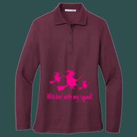 Women's Silk Touch Long Sleeve Polo Thumbnail