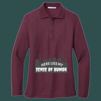 Women's Silk Touch Long Sleeve Polo Thumbnail