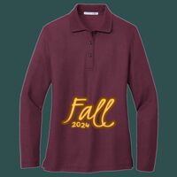 Women's Silk Touch Long Sleeve Polo Thumbnail
