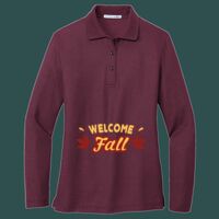 Women's Silk Touch Long Sleeve Polo Thumbnail